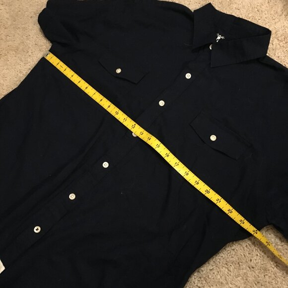 Izod Seaside Poplin 100% Cotton Button Down Shirt - Picture 12 of 15